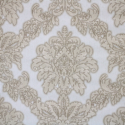 Papel de Parede Arabesco tons de Creme 10 Metros