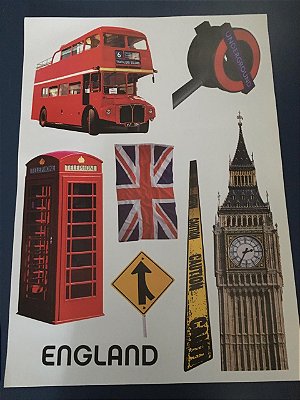 Adesivo Stickers  - England