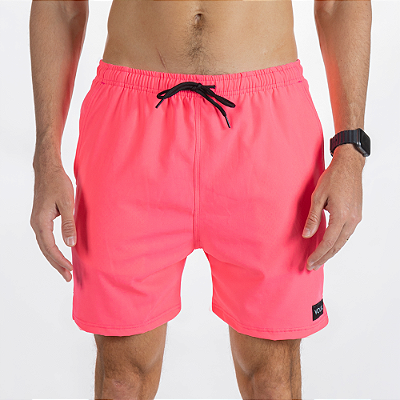 SWIM SHORTS ELASTIC - PINK FLÚOR