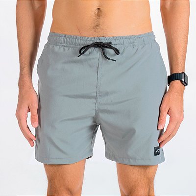 SWIM SHORTS ELASTIC - CINZA