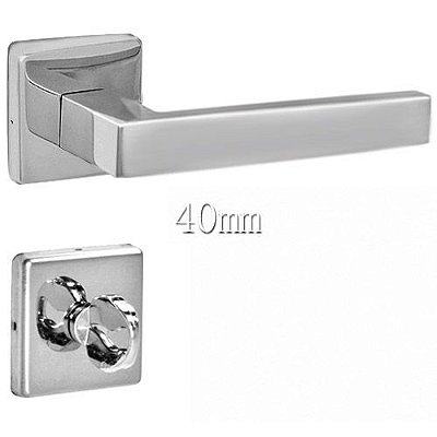 Fechadura Banheiro Inox 304 Polido 40mm Synter - Star Roseta Quadrada 07