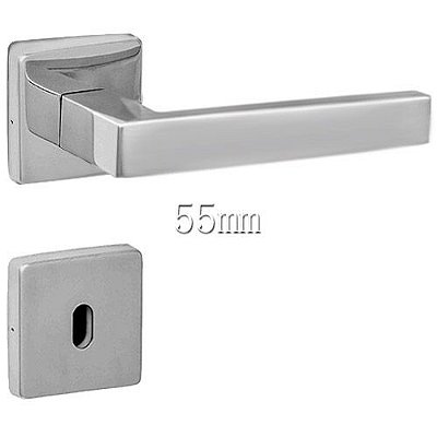 Fechadura Interna Inox 304 Polido 55mm Synter - Star Roseta Quadrada 09