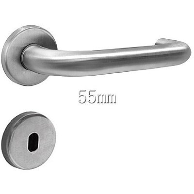 Fechadura Interna Inox 304 Escovado 55mm Synter - Ceci Roseta Redonda 01