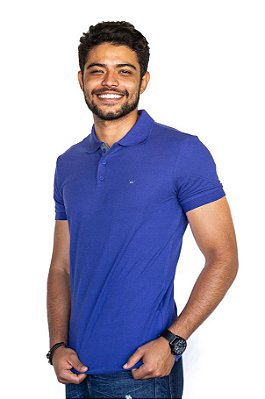 Camisa Polo Azul Chama