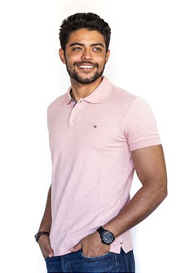 Camisa Polo Vermelha Mescla