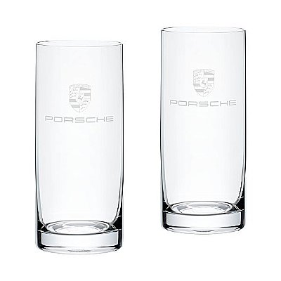 Conjunto de dois copos, long drink Porsche