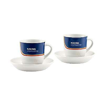 Xícaras expresso, edição limitada, design Rothmans Racing