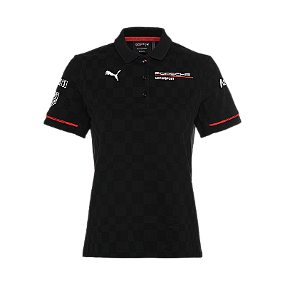 Camisa polo feminina, coleção Motorsport