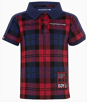 CAMISA POLO INFANTIL VERMELHA XADREZ ( 8-10 anos )