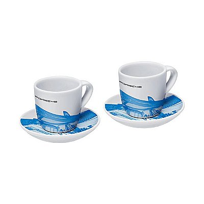 Xícaras de café expresso, edição limitada, coleção Taycan