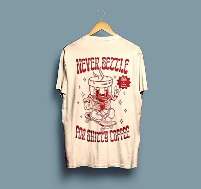 CAMISETA DORA COFFEE - NEVER SETTLE