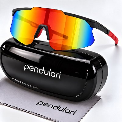 Óculos De Sol Esportivo Pendulari Sprint Proteção UV400 Corrida Ciclismo