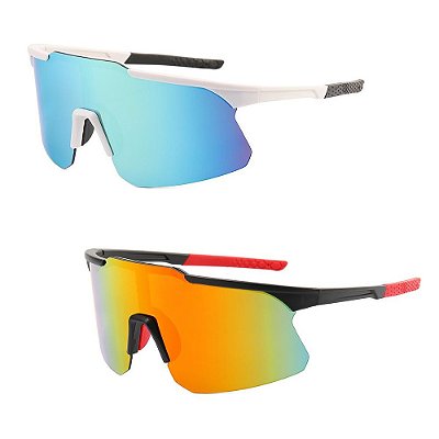 Kit 2 Óculos Esportivo Ciclismo Feminino Masculino Beach Tennis