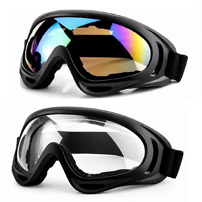 Kit 2 Óculos Jet Ski Snowboard Paintball Esqui Proteção Uv