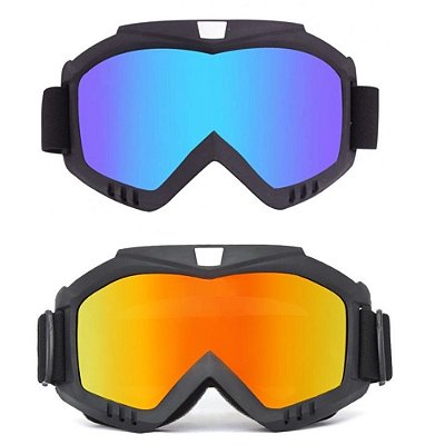 Kit 2 Óculos Uv Jet Ski Snowboard Paintball Motocross Esqui
