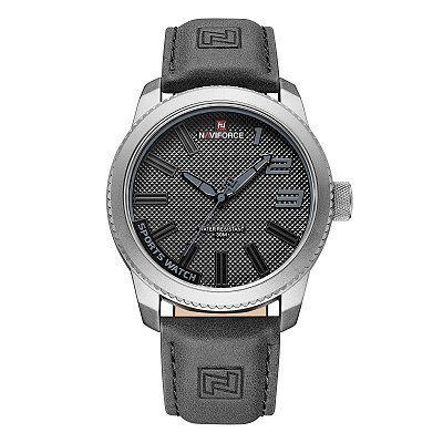 Relógio Masculino Naviforce Militar Esportivo Pulseira Couro