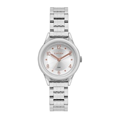 Relógio De Pulso Feminino Original Condor Prateado Pequeno