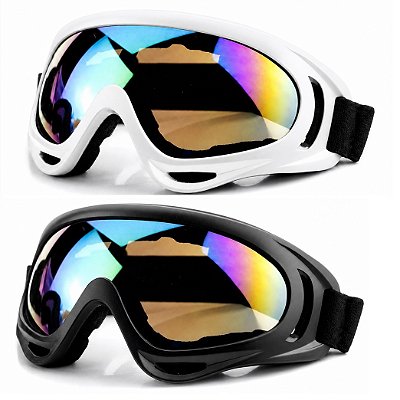 Kit 2 Óculos Esportivos Neve Snowboard Esqui Kitesurf Uv400