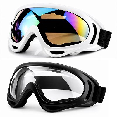 Kit 2 Óculos Neve Motocross Snowboard Esqui Kitesurf Uv400