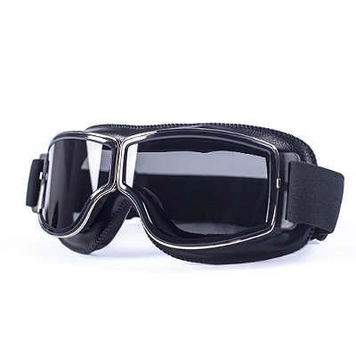 Óculos Aviador Motociclista Retrô Capacete Aberto Old School