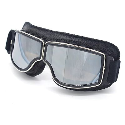 Óculos Aviador Motociclista Vintage Capacete Aberto Retrô