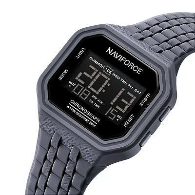 Relógio Masculino Naviforce Esportivo Quadrado Ultra Digital