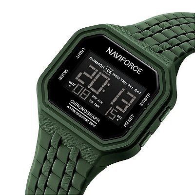 Relógio Esportivo Masculino Naviforce Quadrado Ultra Digital