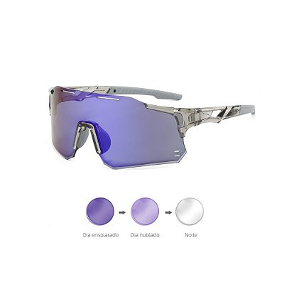 Óculos De Sol Fotocromático Bike Corrida Vôlei De Praia UV