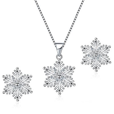 Colar Feminino Brilhante Corrente Aço Inox 45cm com Brincos