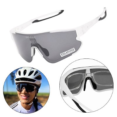 Óculos De Sol Polarizado Pace Corrida Ciclismo + Clip Grau