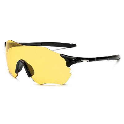 Óculos De Sol Esportivo Masculino Feminino Ciclismo Amarelo