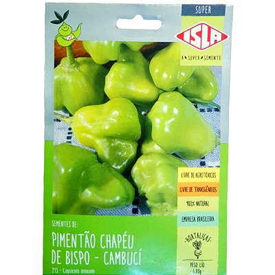 500 Sementes De Pimenta Chapéu de Bispo (Cambucí) - 6 g