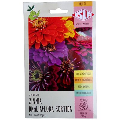 Sementes de  Zinnia Dahliaflora Sortida 1g - Isla