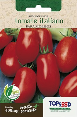 120 Sementes de Tomate Italiano para Molhos - 400mg