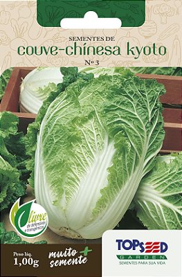 30 Sementes de Couve-Chinesa Kyoto - 1g