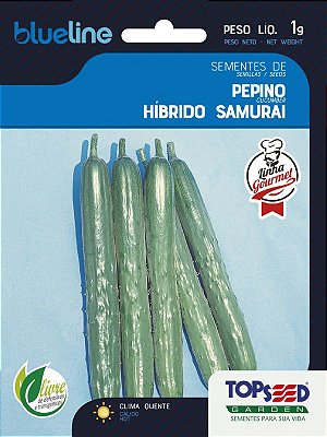 Semente Pepino Hibrido Samurai - envelope 1g Topseed