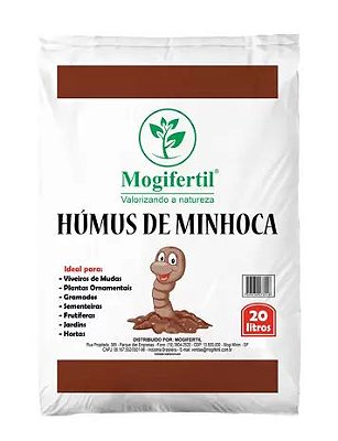 Humus de Minhoca 10kg (20 litros) Mogifertil
