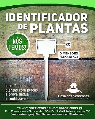 IDENTIFICADOR DE PLANTAS E22 (UNIDADE)