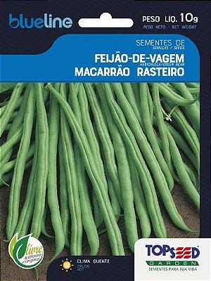 Semente de Feijão-de-Vagem Macarrão Rasteiro 10g