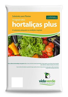 Substrato Tropstrato Hortaliças Plus 4kg VidaVerde