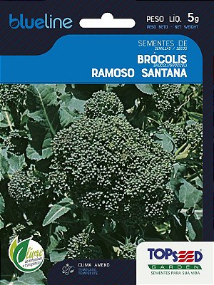 Semente de Brócolis Ramoso Santana - Envelope 5g