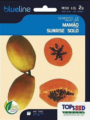 Semente de Mamão Sunrise Solo - Envelope - 2g