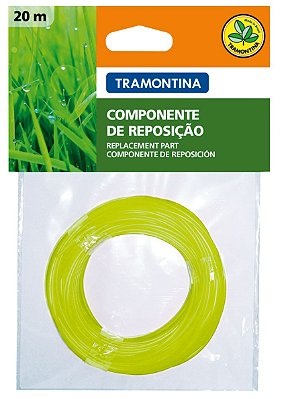 Fio de Nylon 1,8 mm Tramontina para Aparador de Grama com 20 m de Comprimento