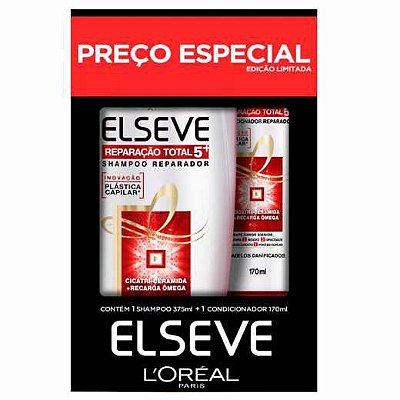 Kit Elseve Shampoo 375ml + Condicionador 170ml