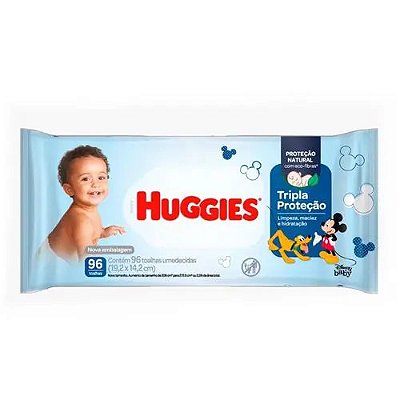 Lenços Umedecidos Huggies Tripla Proteção c/96