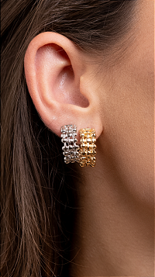 Argola 3 Fileiras de Gomos