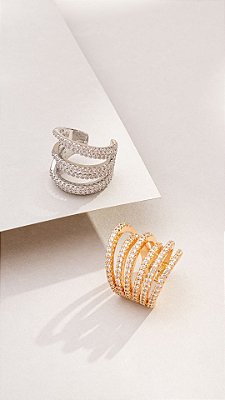 Piercing Fake 6 fios Cravejados