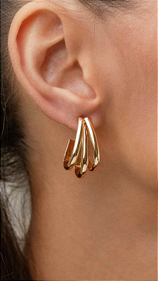 Argola 3 fios Best (Semijoia)