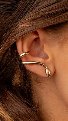 BRINCO EAR CUFF COBRA (semijoia)