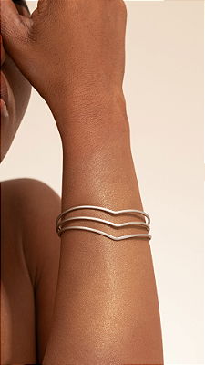 BRACELETE 3 PONTAS (semijoia)